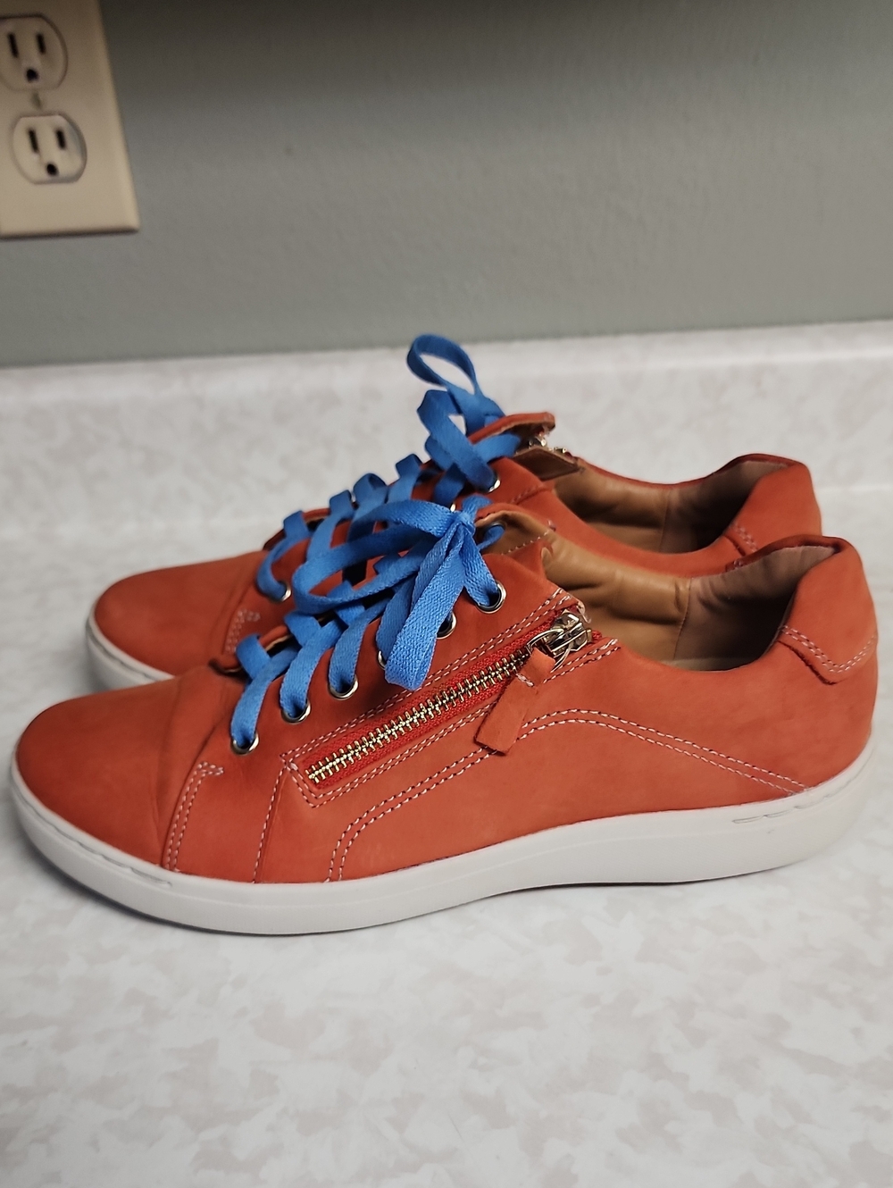 Clarks Nelle Lace Grenadine Nubuck shoes womens 9.5 number 1139